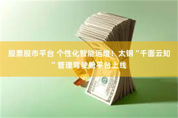 股票股市平台 个性化智能运维！太钢“千面云知”管理驾驶舱平台上线