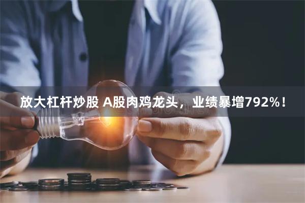 放大杠杆炒股 A股肉鸡龙头，业绩暴增792%！