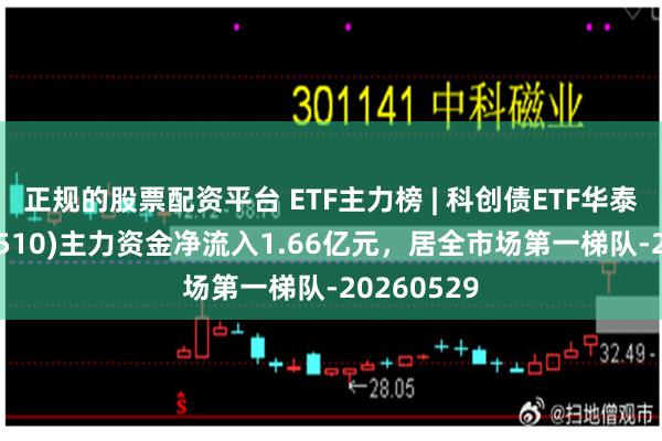 正规的股票配资平台 ETF主力榜 | 科创债ETF华泰柏瑞(551510)主力资金净流入1.66亿元，居全市场第一梯队-20260529