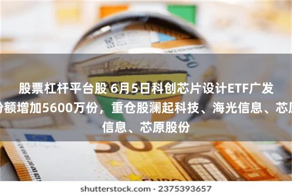 股票杠杆平台股 6月5日科创芯片设计ETF广发基金份额增加5600万份，重仓股澜起科技、海光信息、芯原股份