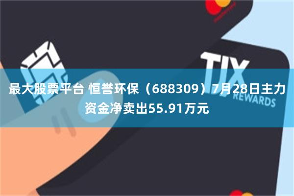最大股票平台 恒誉环保（688309）7月28日主力资金净卖出55.91万元
