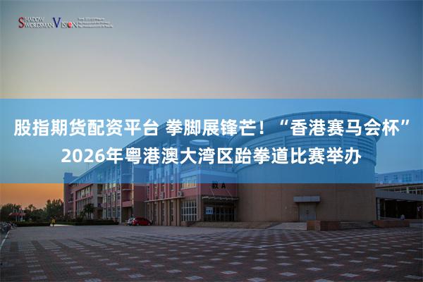 股指期货配资平台 拳脚展锋芒！“香港赛马会杯”2026年粤港澳大湾区跆拳道比赛举办