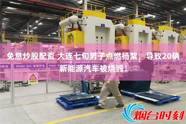 免息炒股配资 大连七旬男子点燃杨絮,导致20辆新能源汽车被烧毁!