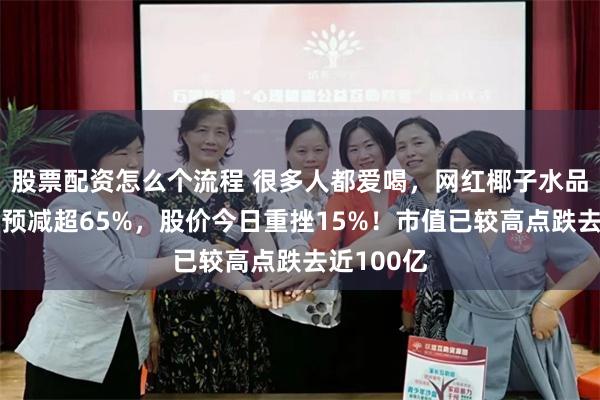 股票配资怎么个流程 很多人都爱喝，网红椰子水品牌，利润预减超65%，股价今日重挫15%！市值已较高点跌去近100亿
