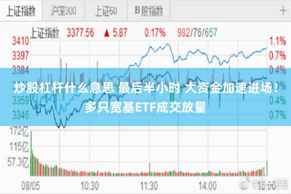 炒股杠杆什么意思 最后半小时 大资金加速进场！多只宽基ETF成交放量